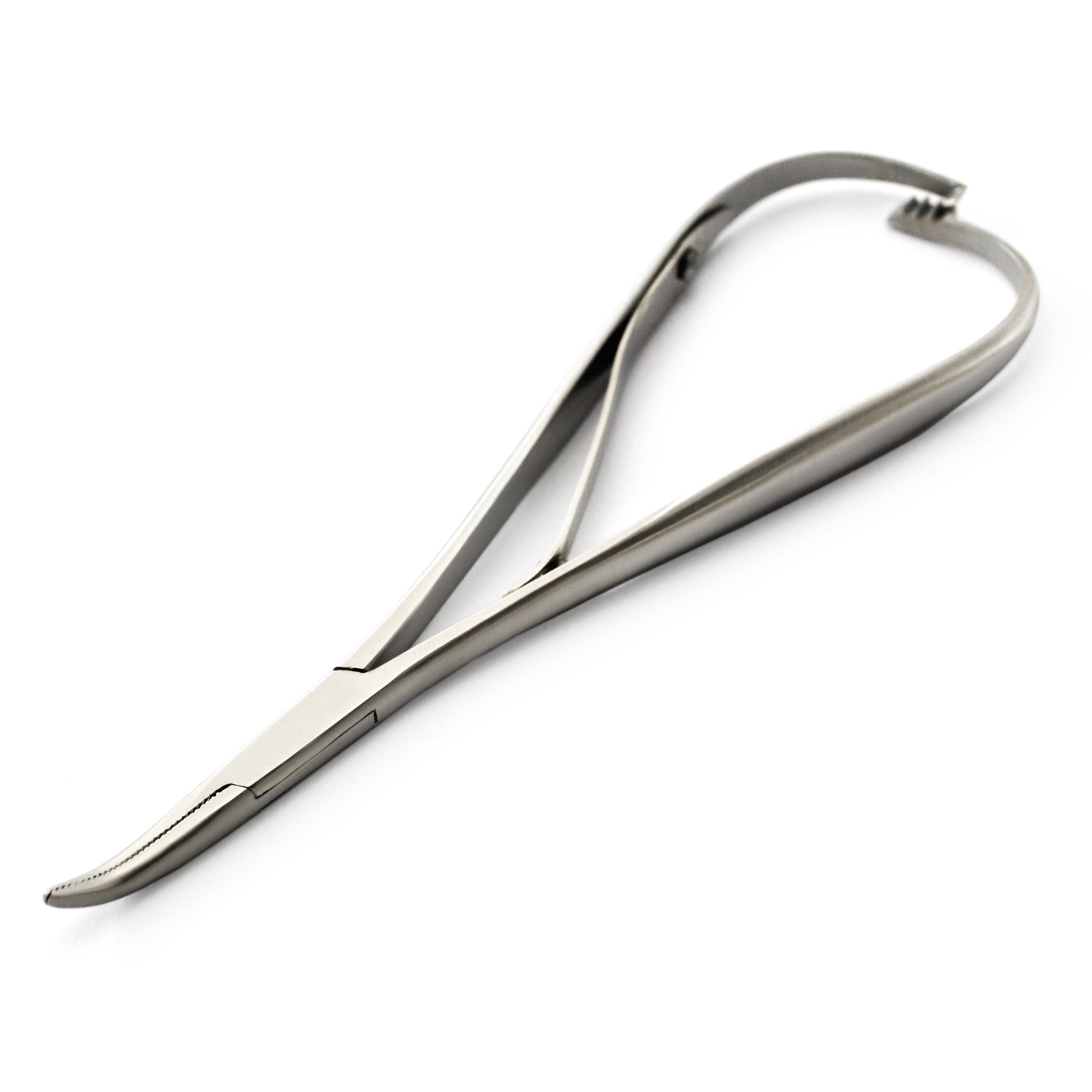 Image de Pince porte-aiguilles dentaire Mathieu Smaha courbée