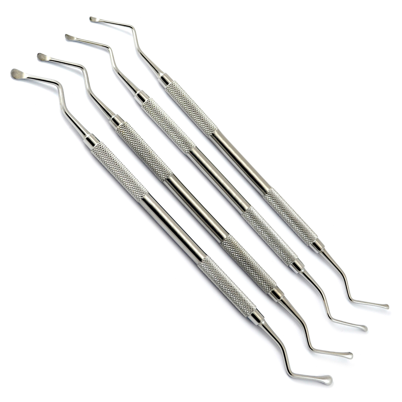 Image de Ensemble de 4 instruments chirurgicaux dentaires Lucas Bone Curette