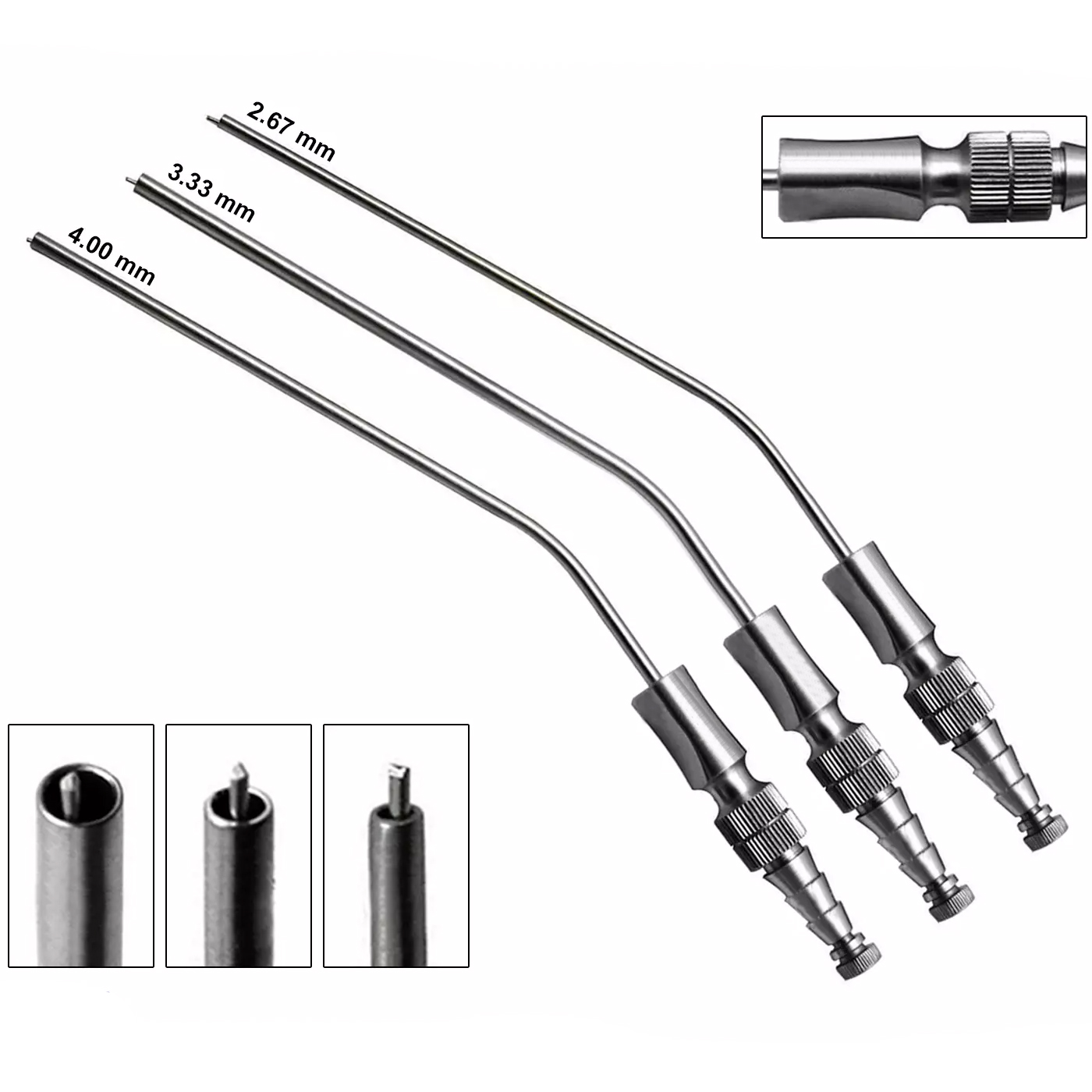 Image de Ensemble de 3 tubes d'aspiration Frazier pour aspirateur