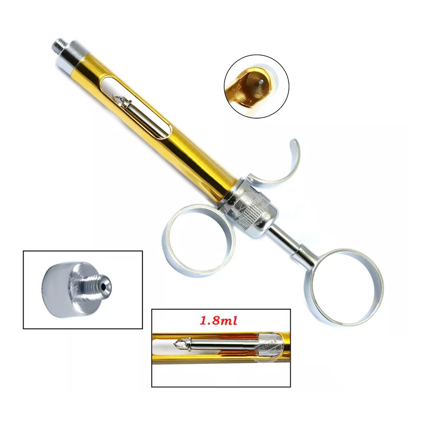 Image de Seringue d'anesthésie par aspiration dentaire 1,8 ml Or