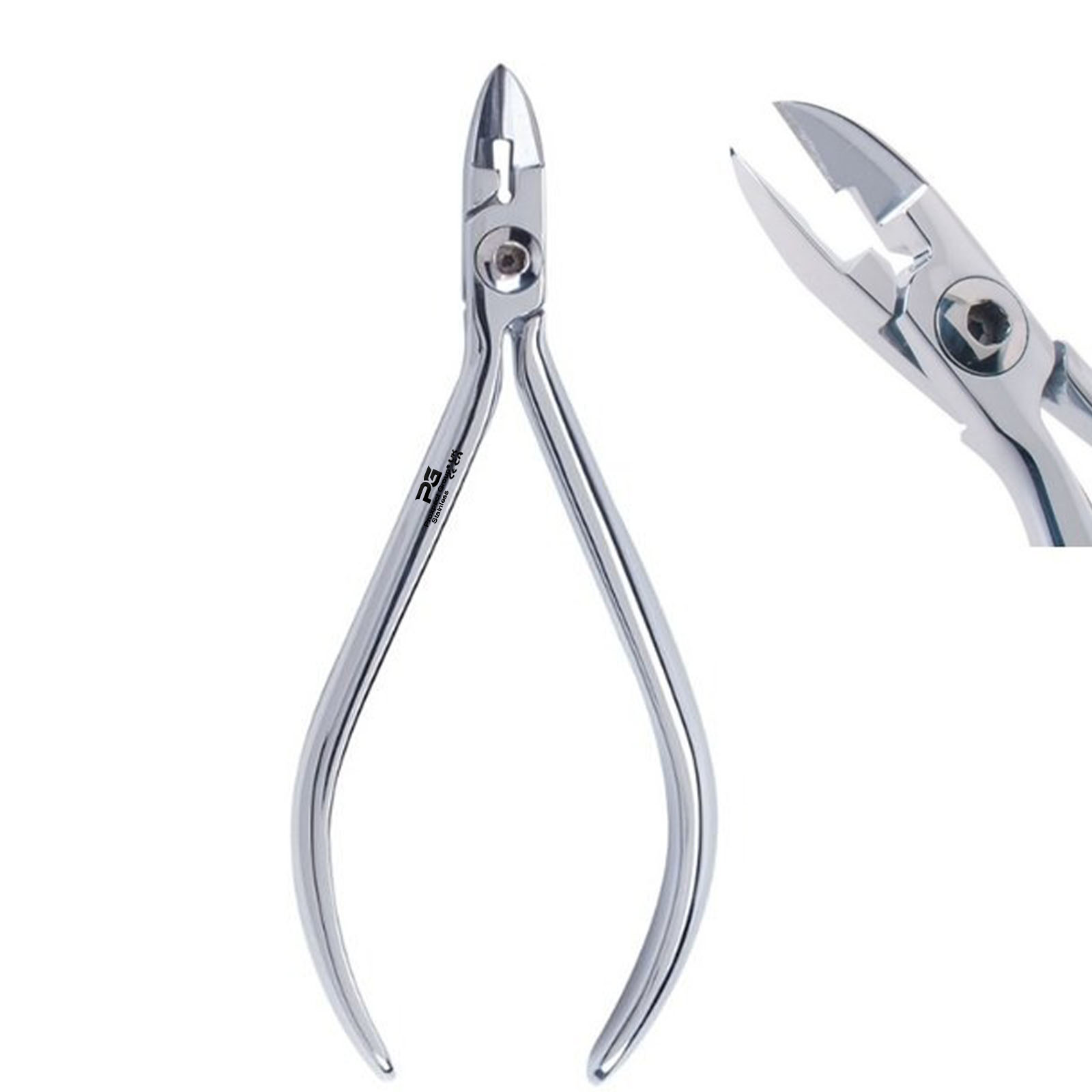 Orthodontischer Ligaturenschneider TC mit quadratischem Griff