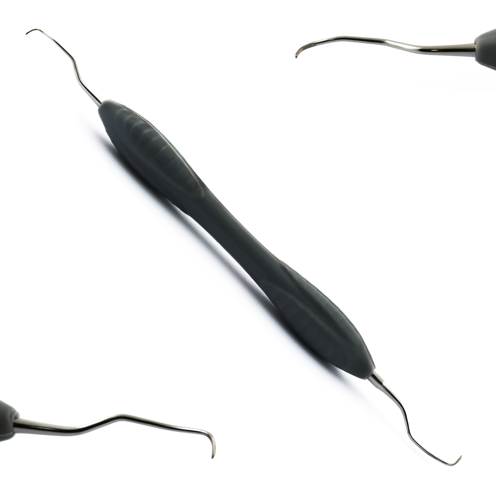 Image de Curette dentaire Langer 1/2 universelle - Manche en silicone gris
