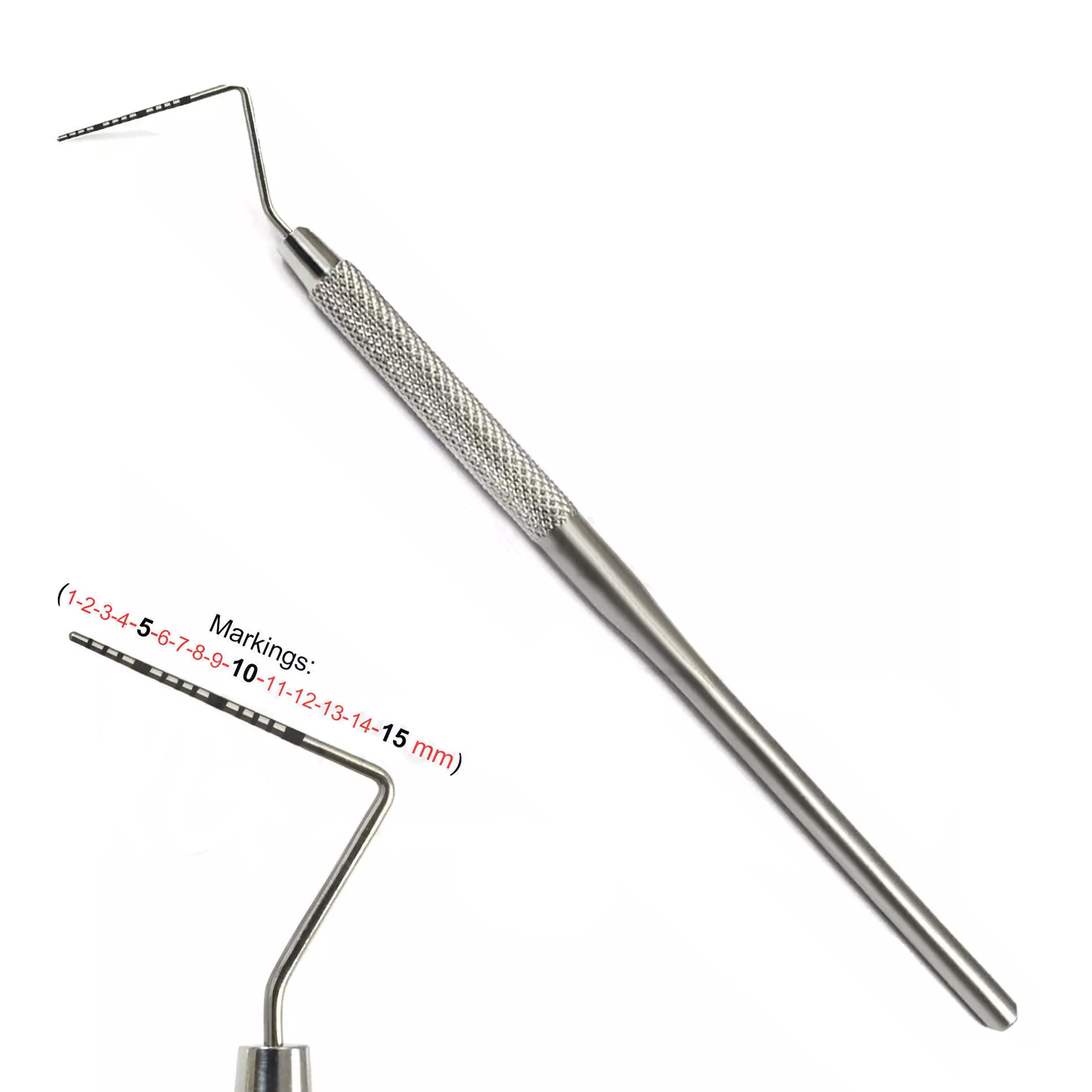 Image de Sonde parodontale dentaire UNC-15 à extrémité unique et code couleur